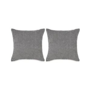 VIDAXL Jeu de coussin 2 pcs Velours 45 x 45 cm Gris - Publicité