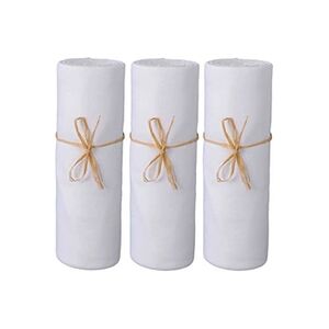 P'tit Basile Lot de 3 draps housses bébé jersey bio spécial Cododo 50x80 blanc - Publicité