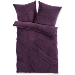 bonprix Parure de lit toucher cashmere violet 1 (80/80cm/ 135/200cm)/2 (2x 80/80cm/ 2x 135/200cm)/3 (80/80cm/ 155/200cm) - Publicité