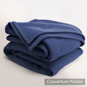 Linnea Couverture Polaire 240x260 Cm Isba Marine 100% Polyester 320 G/M2 Traité Non-Feu - Publicité