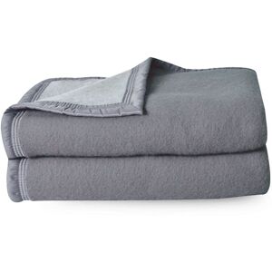 Linnea Couverture Pure Laine Vierge Woolmark 500g/M² Volta 240x260 Cm Gris Acier - Publicité