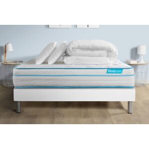 Bodycare Pack 140x190 Matelas Bodymax + Sommier Kit Blanc + Couette 240x220cm + 2 Oreillers 60x40cm - Publicité