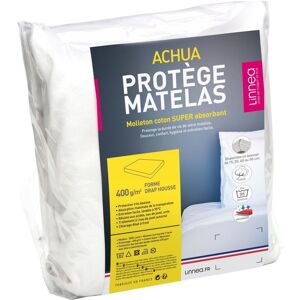 Linnea Protège Matelas 80x190 Cm Achua Molleton 100% Coton 400 G/M2 Bonnet 40cm - Publicité