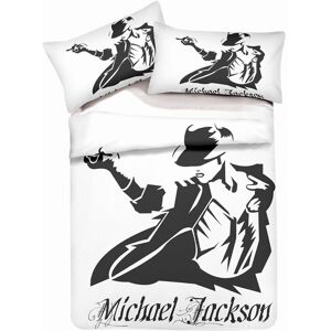 Michael Jackson Parure De Couette 3d Imprime - 1 Housse De Couette 175 X 215 Cm + 1 Taie D'oreiller 50 X 75 Cm - Publicité