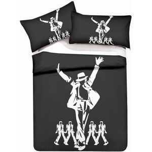 Michael Jackson Parure De Couette 3d Imprime - 1 Housse De Couette 175 X 215 Cm + 1 Taie D'oreiller 50 X 75 Cm - Publicité