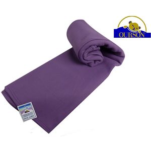 Couverture Polaire Thermotec Ourson 450 Gr Aubergine 240x260 - Publicité