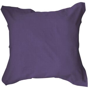 Taie Oreiller 100% Coton 57 Fils Coloris Deep Purple 50x70 - Publicité