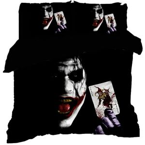 Le Joker Thème Imprimé Parure De Lit De Marque: 1 Piece Housse De Couette + 1 Piece Drap Housse + Taie D'oreiller Polyester Parure De Couette -Pm300353 - Publicité