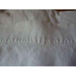 Descamps Drap En Coton Blanc Pour Lit D'une Personne;114 X 255. Publicité