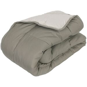 Linnea Couette Hiver 200x200 Cm Cocoon Bicolore Taupe/Lin Garnissage Fibre Polyester 400 G/M2 - Publicité