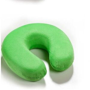 La Couleur Verte Oreiller De Voyage En Mousse À Mémoire De Forme En Forme De U, Coussin En Coton À Rebond Lent, Oreiller Doux Pour Le Cou, Le Bureau, Le Vol, Les Voyages, L'aide-Tête - Publicité