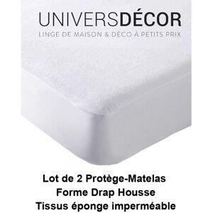 Lot De 2 Protèges Matelas Imperméable, Absorbant Et Anti-Acariens Cm - Publicité