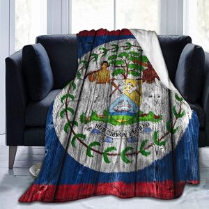 Couverture En Flanelle - Drapeau Du Belize - Couverture En Peluche Toutes Saisons - Confortable Et Chaude Pour Canapé-Lit Ou Homme Et Femme - - Publicité