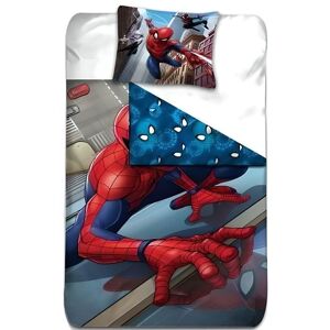 Spiderman - Housse De Couette - 1-Personne - 140x200 Cm + 1 Taie D'oreiller 63x63 Cm - Multicolore - Publicité
