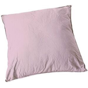 Taie D Oreiller 63x63 Cm En 100% Coton Froissé Gamme Palace Couleur Mauve - Publicité