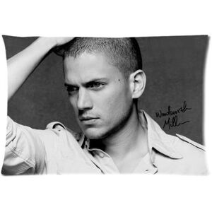 Taie D'oreiller Wentworth Miller Personnalisée, Taie D'oreiller Rectangulaire En Coton Doux Avec Fermeture Éclair, Motif Imprimé (50cm X 75cm) - Publicité