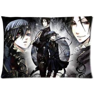 Anime Black Butler Home Décoratif Doux Taie D'oreiller Coussin Personnalisé Taie D'oreiller Housse De Protection Avec Fermeture Éclair Imprimée (50 Cm X 75 Cm) - Publicité