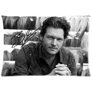 Nouvelle Taie D'oreiller Personnalisée Taie D'oreiller Blake Shelton (50 Cm X 75 Cm) - Publicité