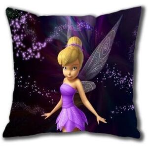 Peter Pan Fée Clochette En Violet Décoratif À La Maison Doux Taie D'oreiller Coussin Personnalisé Taie D'oreiller Housse De Protection Avec Fermeture Éclair Imprimé Standard (40 Cm X 40 Cm) - Publicité