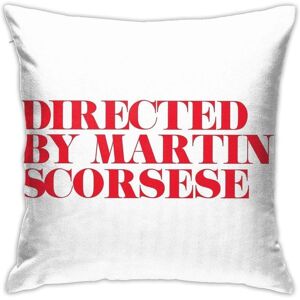 Réalisé Par Martin Scorsese Blanc Rouge Maison Décorative Coussin Couvre Lit Canapé Canapé Coussin Taie D'oreiller Carrée 18x18 Pouces - Publicité