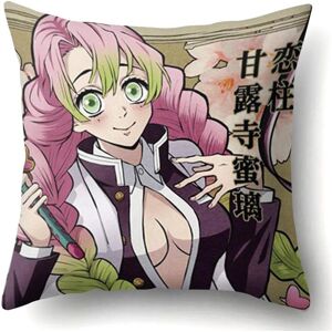 Aemon Slayer Kimetsu No Yaiba Autocollant Parure De Lit Dessin Animé Anime Housse De Couette Taie D'oreiller Enfants Anime Couette Parure De Lit Housse De Coussin Décor 45,7 X 45,7 Cm - Publicité