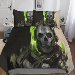 Modern Warfare Bedding Set Duvet Cover Decorative 3 Piece Cartoon Anime Bedding Set With 2 Pillow Sham - Publicité