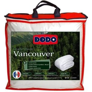 Dodo Couette Chaude 400gr/M2 Vancouver 240x260 Cm Blanc - Publicité