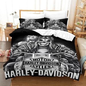 Harley Davidson Pi¿¿Ces D Imprim¿¿ Th¿¿Me Dissimul¿¿ Fermeture ¿¿Clair Taies D'oreiller Et Housse De Couette Enfants Lisse Confortable Housse De Couette E - Publicité