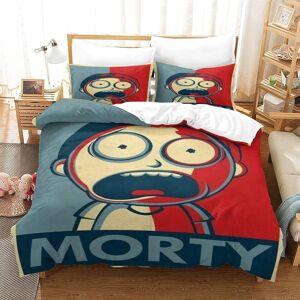 Rick And Morty Pi¿¿Ces D Imprim¿¿ Th¿¿Me Dissimul¿¿ Fermeture ¿¿Clair Taies D'oreiller Et Housse De Couette Enfants Lisse Confortable Housse De Couette En - Publicité