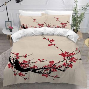 Housse De Couette X Patron De Prune D Motif Pi¿¿Ces Parure De Lit Personne Enfant Ado Fille Gar?On Ultra Doux Microfibre Housse De Couette Traditionn - Publicité