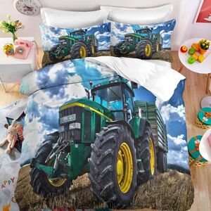 Tracteur Parure Lit X + X Taies D'oreiller Xcm Housse Couette Ado Gar?On Microfibre Parure Lit Doux Confortable X Cm - Publicité