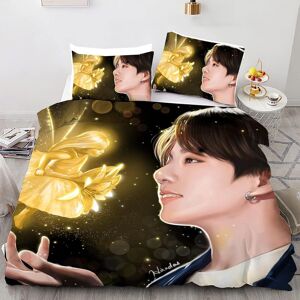 Bts Parure De Lit De Luxe 3 Pièces, K-Pop Jimin Suga Jungkook V, Housse De Couette Et Oreiller Pour Lit Double, Pour Musique, Garçons Et Filles, Housse De Couette Et Taies D'oreiller - Publicité