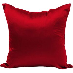 Taie D'oreiller En Satin Massif, Housse De Coussin Carrée En Soie, Rouge, 18x18 Pouces/45x45 Cm - Publicité