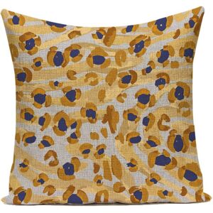 Housse De Coussin Décorative À Motif Léopard Multicolore, Taies D'oreiller Carrées Pour Canapé-Lit, Décoration D'intérieur 45x45cm/18x18 Pouces - Ensemble De 4 Pièces - Publicité