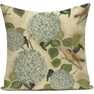 Housses De Coussin À Fleurs Rétro, Housses De Coussin Florales Colorées, Taies D'oreiller Pour Salon, Canapé, Lit, Beige #10, 45 X 45 Cm - Publicité