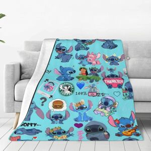 Stitch Throw Couverture Fantaisie Douce Anime Couverture Tendance Innovante Couverture Douce Et Chaude Pour Fille Et Femme Literie D'anniversaire Pour Les Fans De Stitch - Publicité