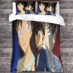 Detective Conan Parure De Lit Pi¿¿Ces Conan Edogawa Anime Housse De Couette Et Taie D'oreiller En Microfibre De Coton Confortable Et Douce Double£¿Xcm£© 140 X 200 Cm - Publicité