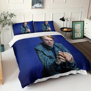 Ensemble De Literie De David Bowie Pour Chanteuse Avec Taies D'oreiller,Housse De Couette De Rock 'n' Roll Avec Fermeture ¿¿ Glissi¿¿Re,Microfibre Douce Double£¿Xcm£© 140 X 200 Cm - Publicité