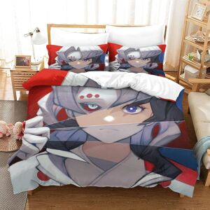 Parure De Lit Pi¿¿Ces Ghost Slayer Anime Characters - Housse De Couette Et Taie D'oreiller En Coton Microfibre Doux Et Confortable (Xcm) 220 X 240 Cm - Publicité