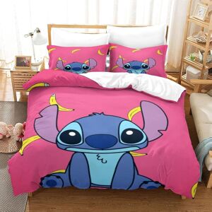 Stitch Parure De Lit Pi¿¿Ces Lilo & Stitch - Housse De Couette Et Taie D'oreiller En Microfibre De Coton Confortable Et Douce Roi£¿Xcm£© 140 X 200 Cm - Publicité