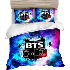 Bts Parure De Lit X Cm, Tbs Bangtan Boys Housse De Couette Avec Taie D'oreiller Bts En Microfibre Impression D, Multicolore, Pour Gar?Ons 140*200 Cm - Publicité