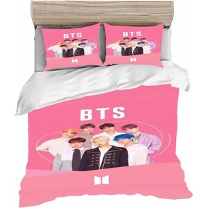 Bts Parure De Lit X Cm, Tbs Bangtan Boys Housse De Couette Avec Taie D'oreiller Bts En Microfibre Impression D, Multicolore, Pour Gar?Ons 140*200 Cm - Publicité