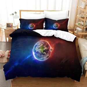 Starry Sky Galaxy D Ensemble De Housse De Couette Pi¿¿Ces Ensembles De Literie En Microfibre Ultra Doux Avec Taies D'oreiller Housse De Couette Hommes Et Femmes 220 X 240 Cm - Publicité