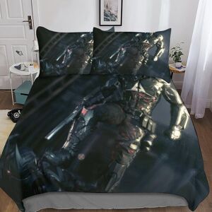 Batman Sets De Housses De Couettes D,Imprim¿¿ Microfibre Parure De Lit Pi¿¿Ces Avec Fermeture ¿¿Clair Housse De Couette Et Taies D'oreiller King£¿Xcm£© 200 X 200 Cm - Publicité