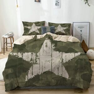 Beige Parure De Lit£¬Bandana De Camouflage, Housse De Couette Xcm+ Taies D'oreillers Xcm - Publicité
