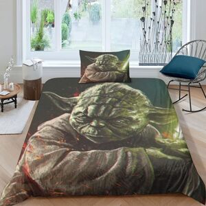 Baby Yoda Sets De Housses De Couettes D,Imprim¿¿ Microfibre Parure De Lit Pi¿¿Ces Avec Fermeture ¿¿Clair Housse De Couette Et Taies D'oreiller Single£¿Xc - Publicité