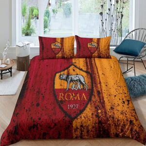 As Roma Sets De Housses De Couettes D,Imprim¿¿ Microfibre Parure De Lit Pi¿¿Ces Avec Fermeture ¿¿Clair Housse De As Roma Couette Et Taies D'oreiller Dou - Publicité