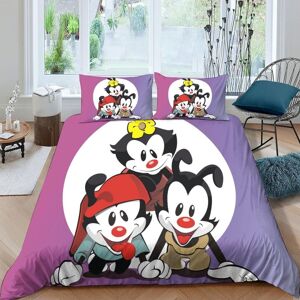 Animaniacs Sets De Housses De Couettes D,Imprim¿¿ Microfibre Parure De Lit Pi¿¿Ces Avec Fermeture ¿¿Clair Housse De Couette Et Taies D'oreiller Double£¿X - Publicité