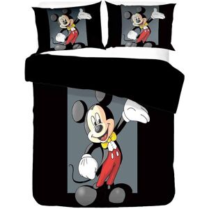 Mickey Et Minnie Housse De Couette,Parure De Lit Fille Bande Anim¿¿E,Parure De Lit Double-Literie Pour Enfants+Taie Oreiller (A,Xcm) - Publicité