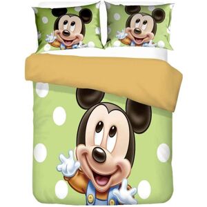 Mickey Et Minnie Housse De Couette,Parure De Lit Fille Bande Anim¿¿E,Parure De Lit Double-Literie Pour Enfants+Taie Oreiller (A,Xcm) - Publicité